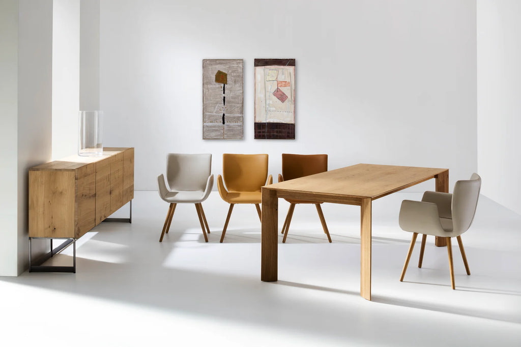 Scholtissek Ausziehtisch SR1 light Eiche massiv, verschiedene Gren SR-1
