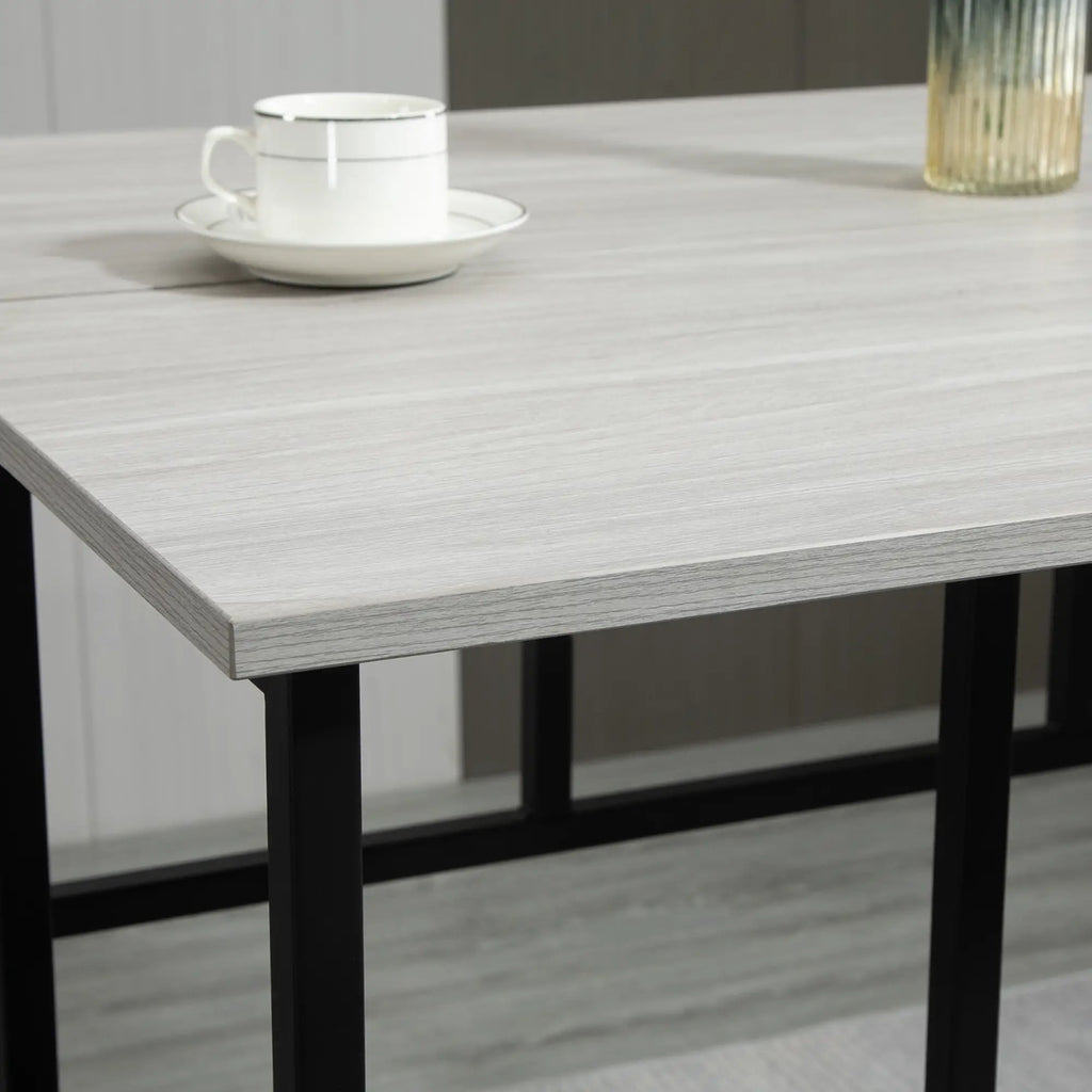 Set Tavolo da Bar HOMCOM 6 Pezzi Combinabile Salvaspazio per Sala da Pranzo
