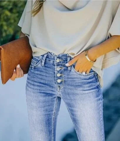 Lozenda - High-waisted jeans