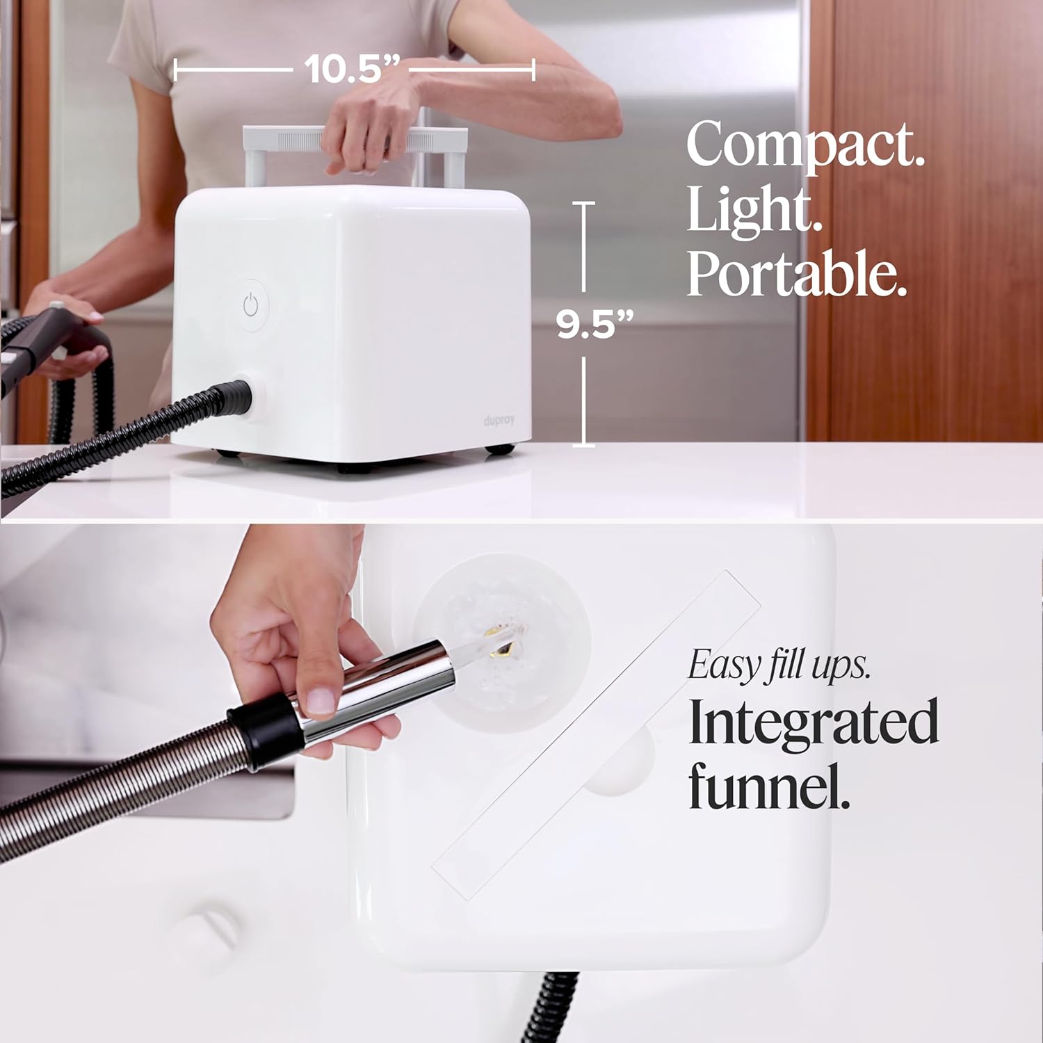 Dupray Neat Steam Cleaner, Multiuso, per la casa: pavimenti, mobili, auto e altro (Steam Cleaner Spina UE)