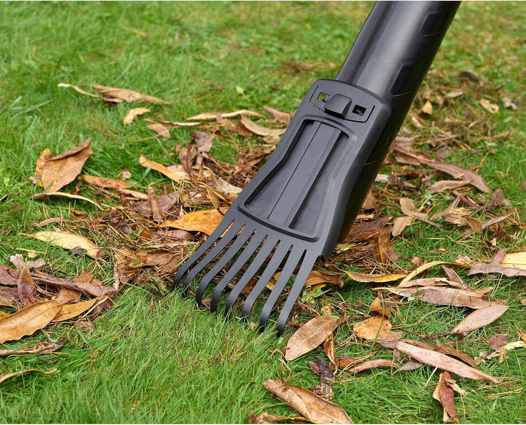 Black+Decker Aspiratore/Soffiatore Elettrico 3-in-1 BEBLV301 (3.000 Watt, con trituratore + rastrello raccogli foglie attaccabile, zaino raccogli foglie da 72l – elevata velocità di soffiaggio e potenza di aspirazione regolabile)