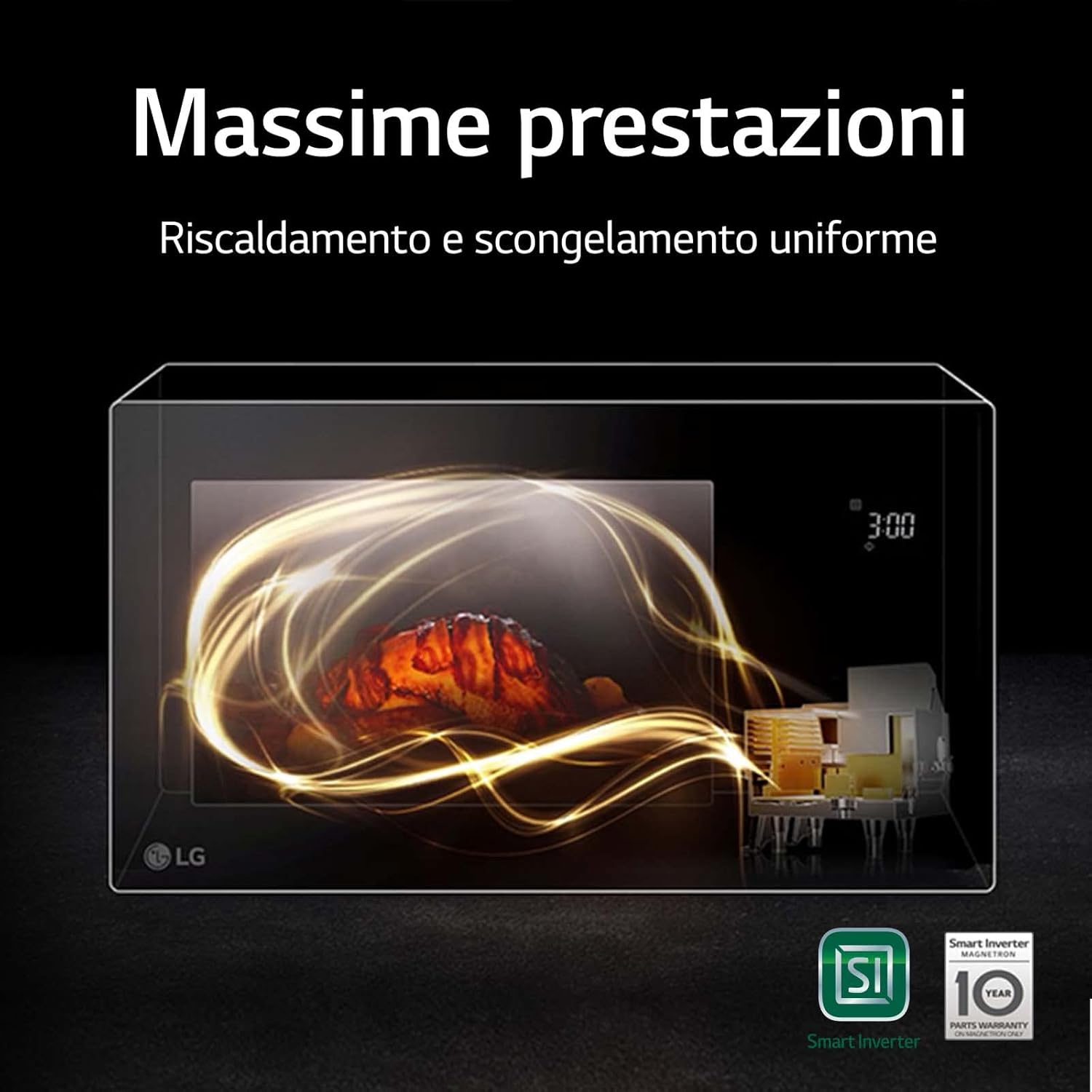 LG mh7265dps – Mikrowelle, Mae: 39,5 x 40,6 x 26,2 cm