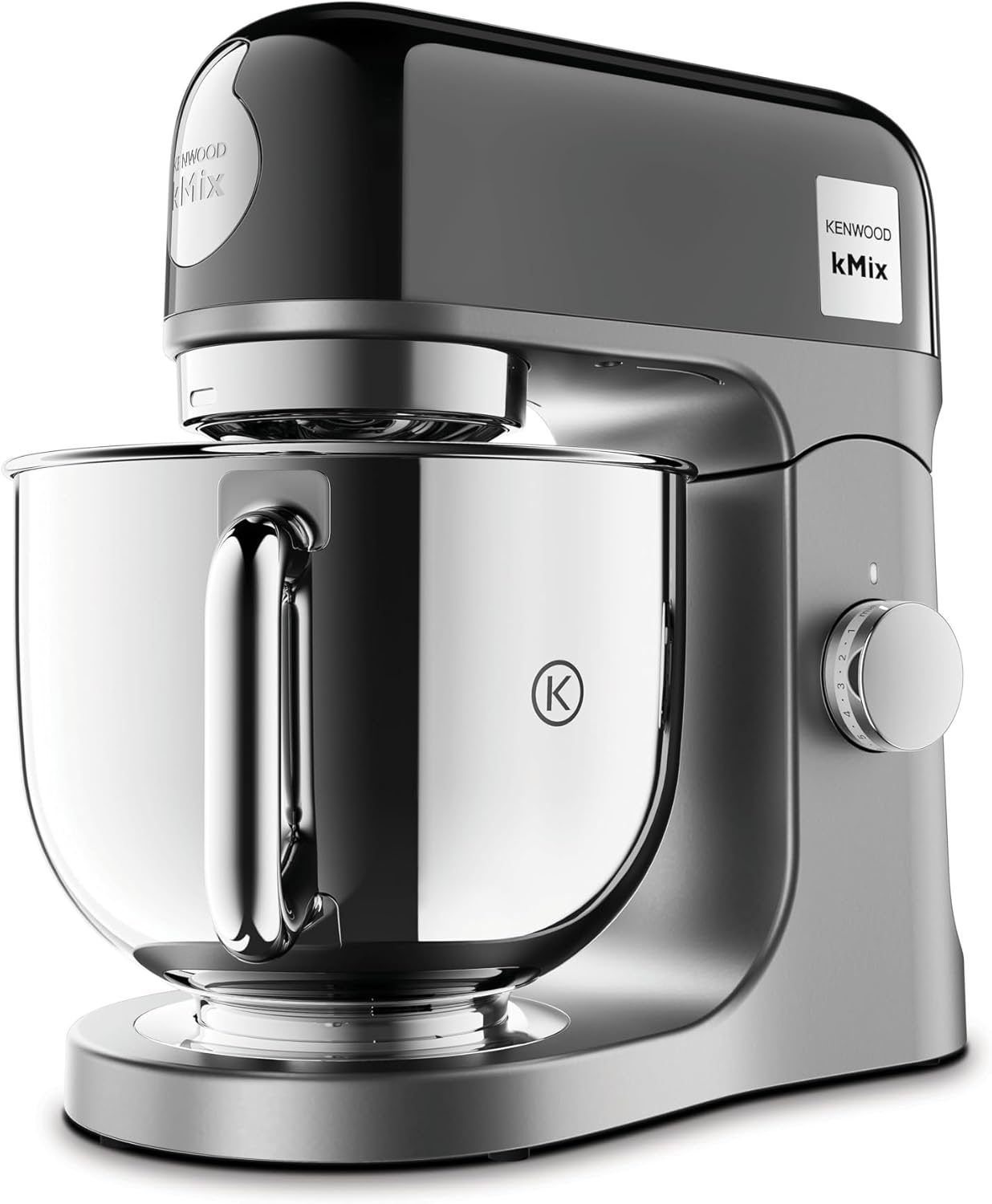 Kenwood kMix KMX750RD Robot da cucina, Ciotola in acciaio inox da 5 litri, Sistema di sicurezza Safe-Use, Corpo in metallo, 1000 Watt, Inclusi set di 3 accessori da pasticceria e paraspruzzi, Rosso