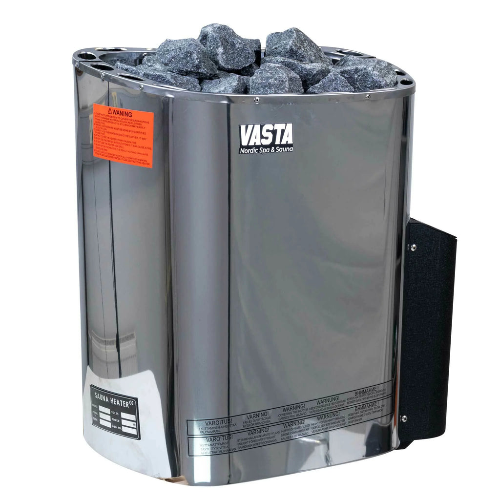 Vasta Saunaofen elektrisch Blaze 8kw, feste regelung, 7-12m3, stahl