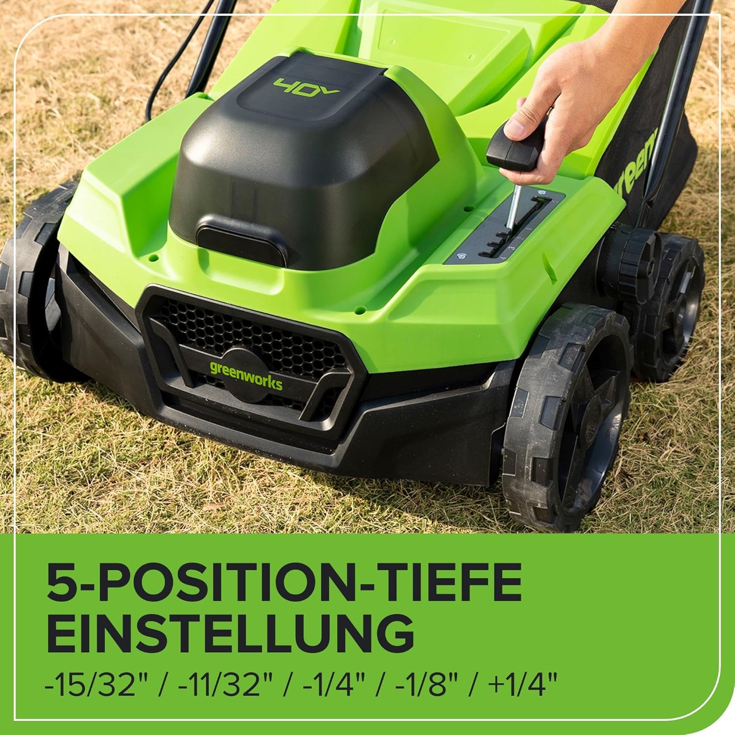 Greenworks 48V (2x24V) Selbstfahrender Akku Rasenmäher für große Flächen bis zu 480m², 46cm Schnittbreite, 55L Sack PLUS zwei 4Ah-Akkus und Doppelladegerät GD24X2LM46SPK4X