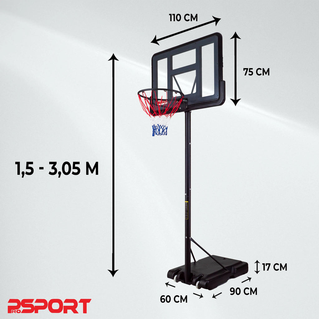 Canestro da basket ProSport 1,5 - 3,05m
