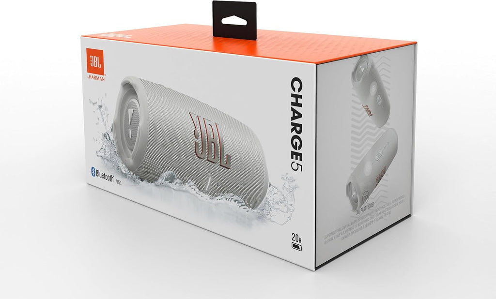 JBL Charge 5 altoparlante Bluetooth nero – Boombox portatile e impermeabile con power bank integrato – Fino a 20 ore di riproduzione musicale wireless con una sola carica della batteria