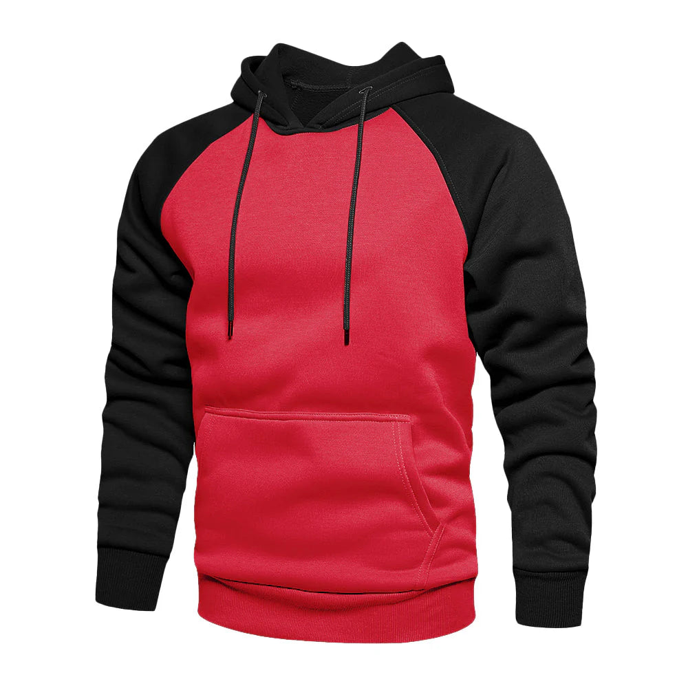 Lozenda - Sportlicher zweifarbiger Hoodie für Mnner