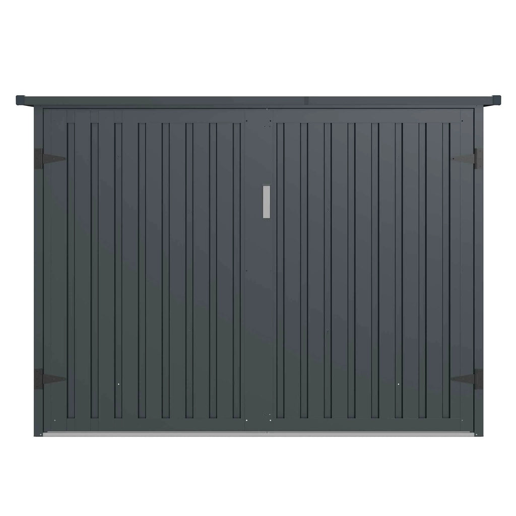Fornorth Garage per biciclette per quattro biciclette 203 x 198 x 157 cm, Grigio Scuro