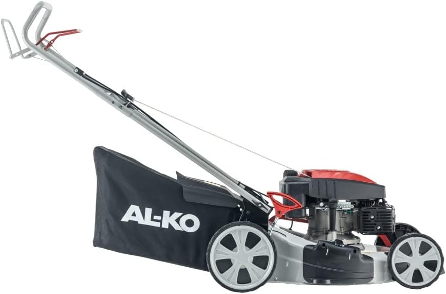 AL-KO Tosaerba a benzina Easy 5.10 SP-S (51 cm larghezza di taglio, 2.3 kW potenza motore, regolazione centralizzata altezza di taglio, Robusta scocca in lamiera d'acciaio, con trazione posteriore, per prati fino a 1800 m²)