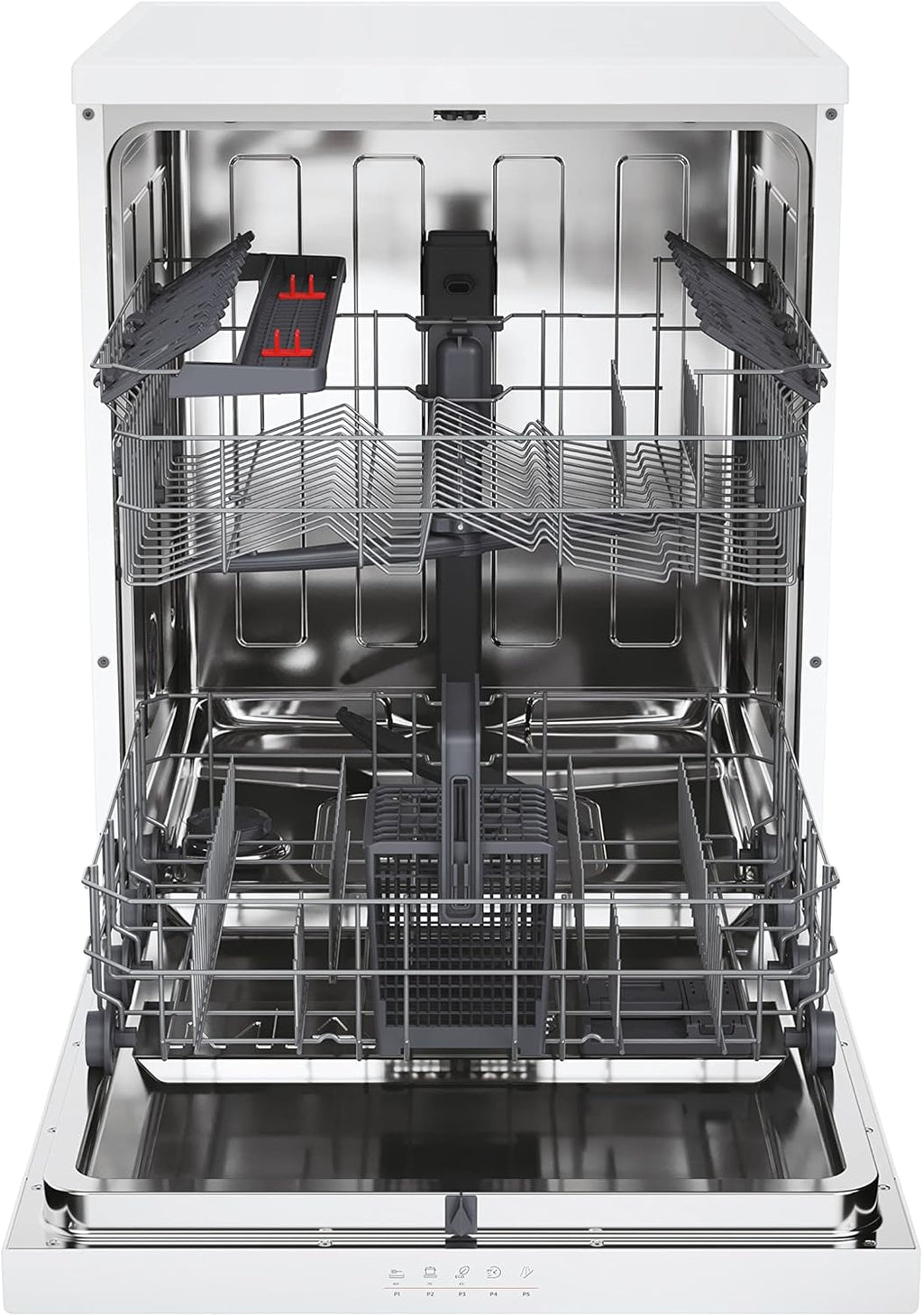 Lavastoviglie Hoover HF 4C6F0PW; 14 coperti; Libera installazione, 60 cm di larghezza; Classe di efficienza energetica C; Controllo intelligente con tecnologia WiFi + Bluetooth