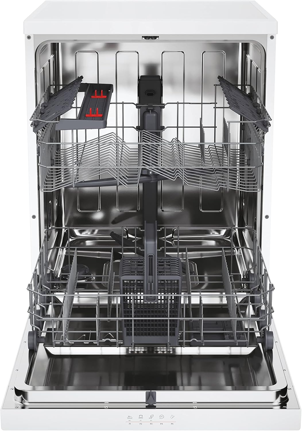 Lavastoviglie Hoover HF 4C6F0PW; 14 coperti; Libera installazione, 60 cm di larghezza; Classe di efficienza energetica C; Controllo intelligente con tecnologia WiFi + Bluetooth