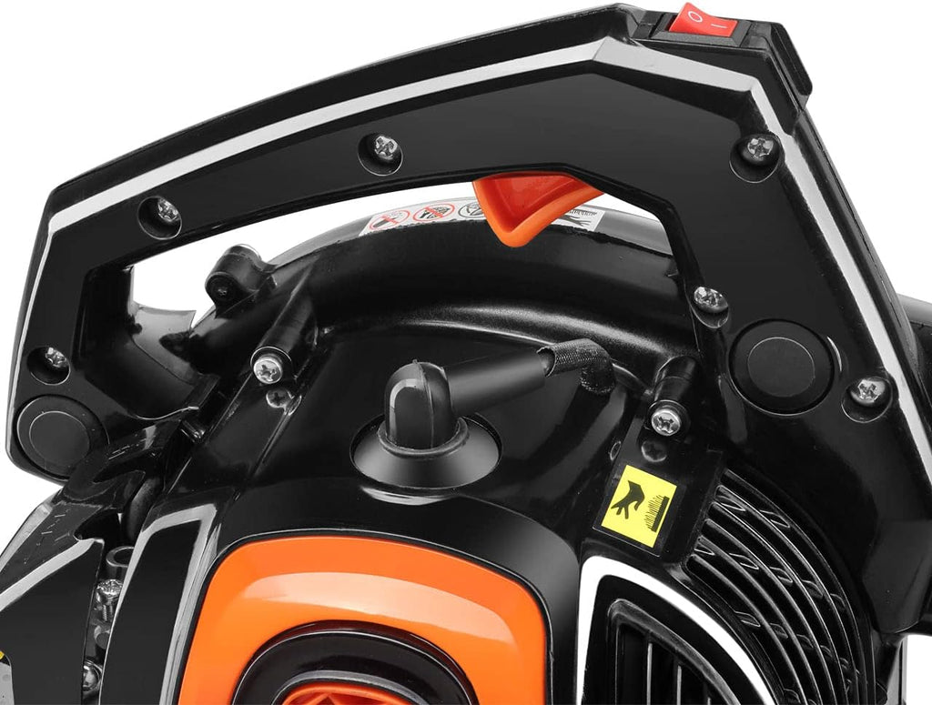 FUXTEC Aspiratore/Soffiatore Professionale a Benzina FX-LBS126P – Soffiatore & Trituratore con Tubo di Soffiatura – Tubo di Aspirazione & Sacco di Raccolta da 60L – Funzione Antivibrazione – Velocità di Soffiatura 62,7 m/s