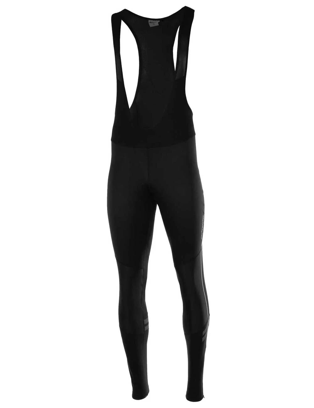 Pantaloni invernali da ciclismo da uomo lunghi con bretelle Pro Line II nero-argento set
