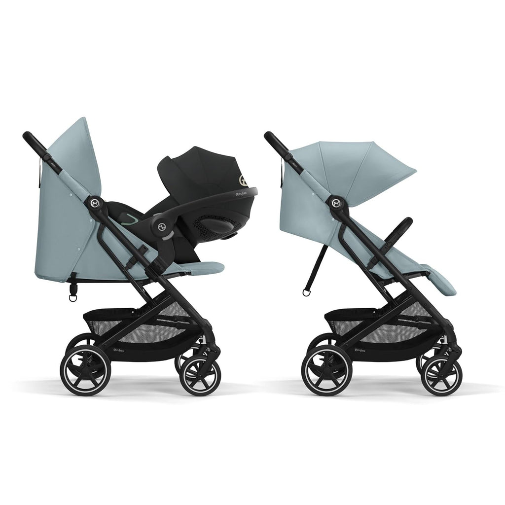 Passeggino Cybex Gold Beezy con cinture One-Pull, dalla nascita fino a 4 anni circa (max. 22 kg), compatto ed ergonomico, Almond Beige (Beige con telaio nero)
