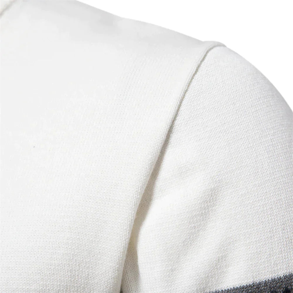 Rollkragenpullover mit halbem Reiverschluss für Herren