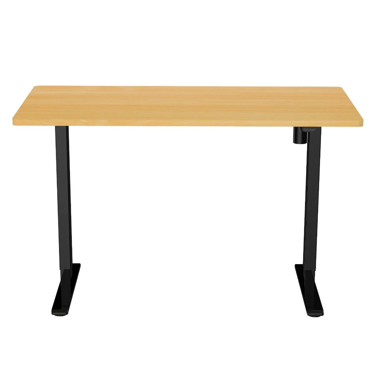 Lykke Scrivania Elettrica Regolabile in Altezza M100, nero/rovere, 120 x 60 cm
