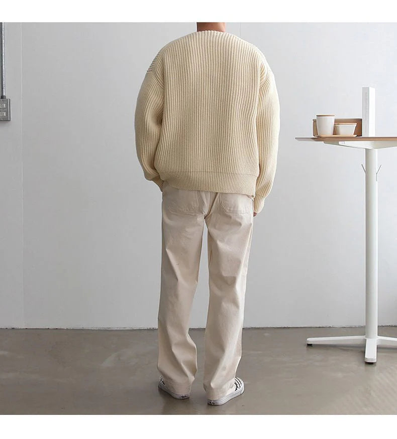 Herrenstrickjacke mit Reiverschluss
