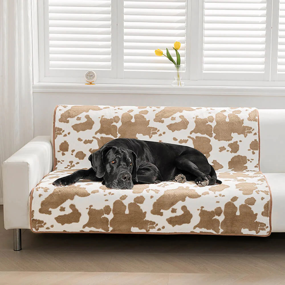 PetComfort – Kuschelige Haustiermatte im trendigen Kuhmuster für Hunde und Katzen