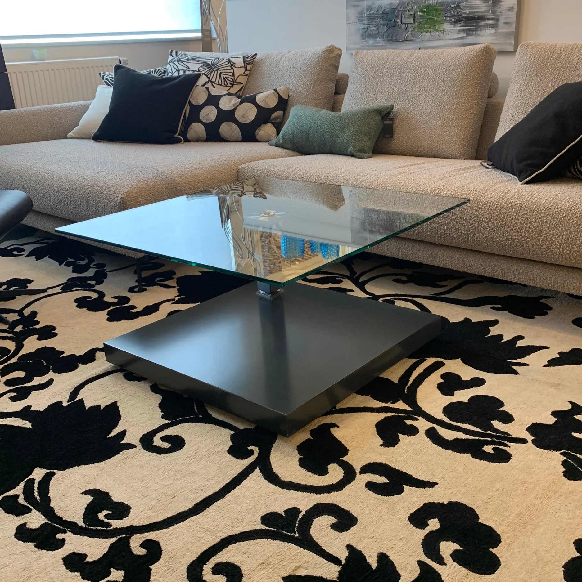 Ronald Schmitt Couchtisch Ixor K491 80 x 80 cm hhenverstellbar