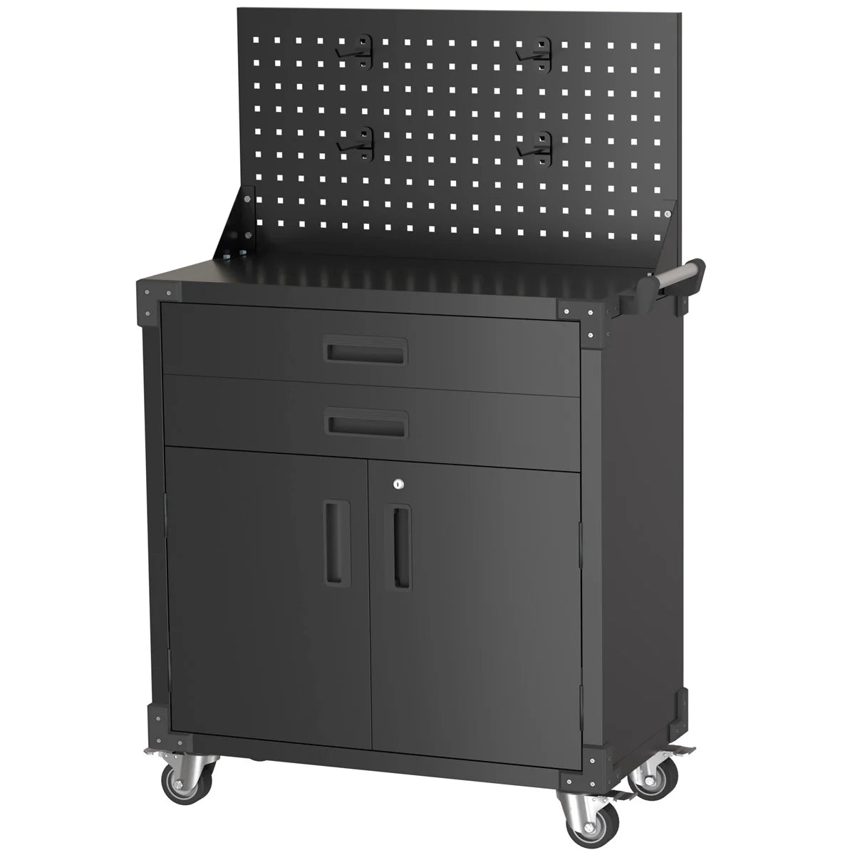 Carrello portautensili Fornorth 90x80x42 cm con pannello posteriore