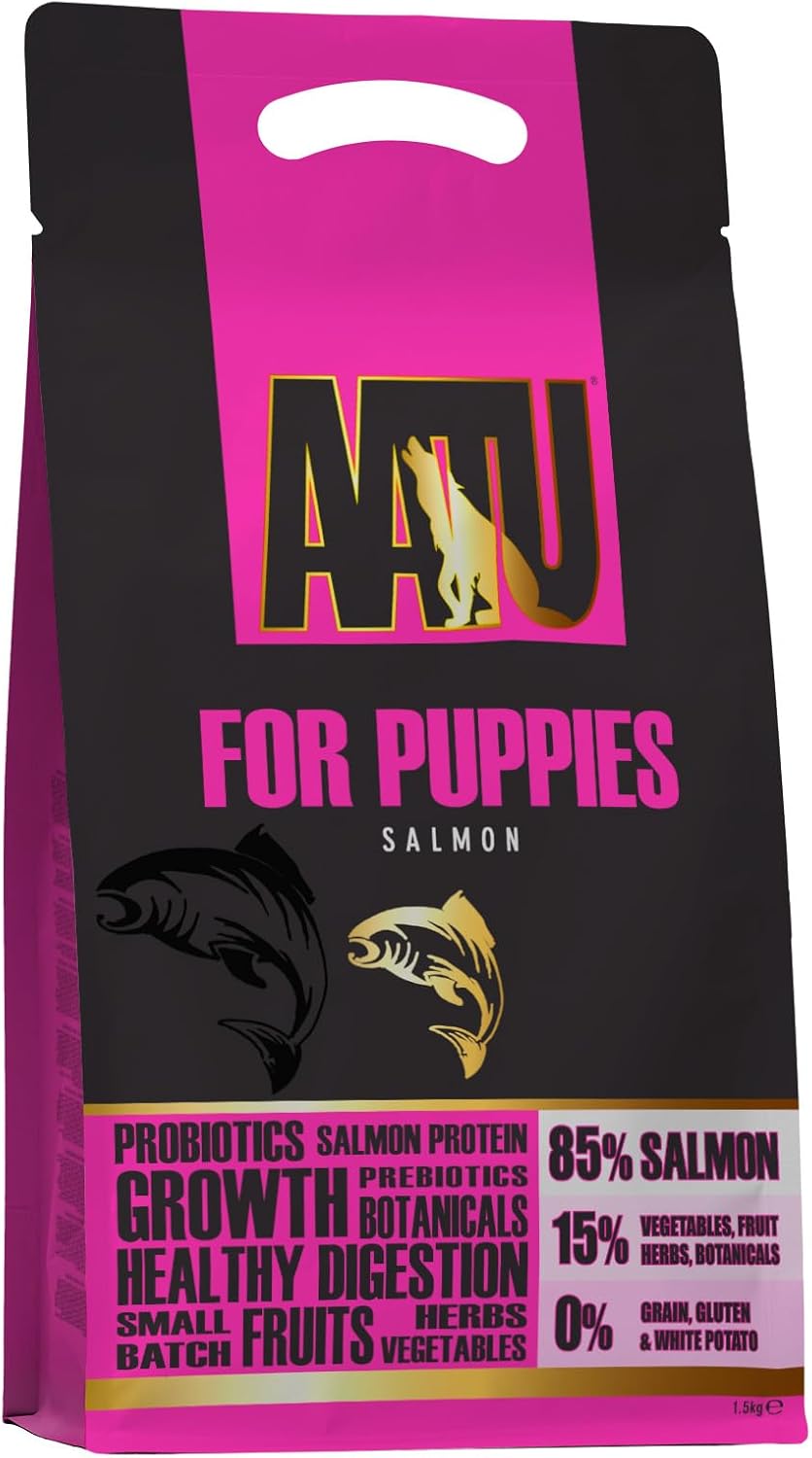 AATU Cibo Secco per Cani, Cibo Secco per Cani 80/20 con Pollo, Cibo per Cani Senza Cereali ad Alto Contenuto Proteico, Alimento Naturale per Cani Adulti di Tutte le Razze, 1,5 kg