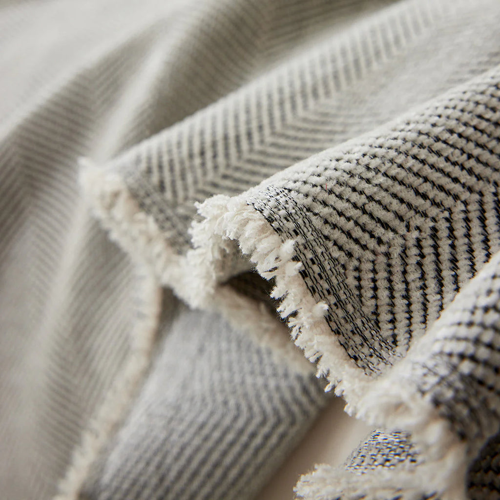 Copridivano Luxuriser - Spina di Pesce Grigio – Rivestimento protettivo ed elegante per il tuo salotto