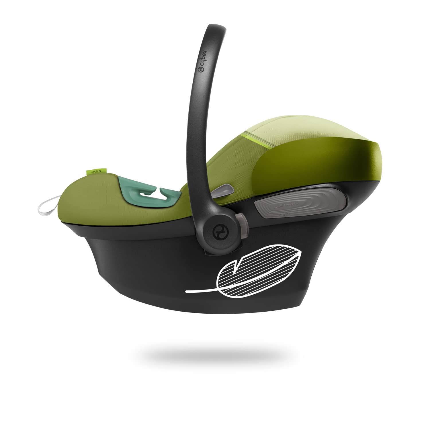 CYBEX Gold Babyschale Aton S2 i-Size, Ab Geburt bis ca. 24 Monate, Max. 13 kg, Inkl. Neugeboreneneinlage, SensorSafe kompatibel, Ocean Blue