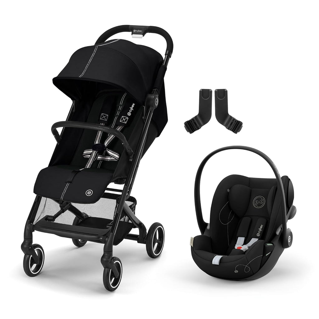 Cybex Gold Passeggino Beezy con imbracatura One-Pull, Dalla nascita fino a circa 4 anni (max. 22 kg), Compatto ed ergonomico, Almond Beige (Beige con telaio nero)