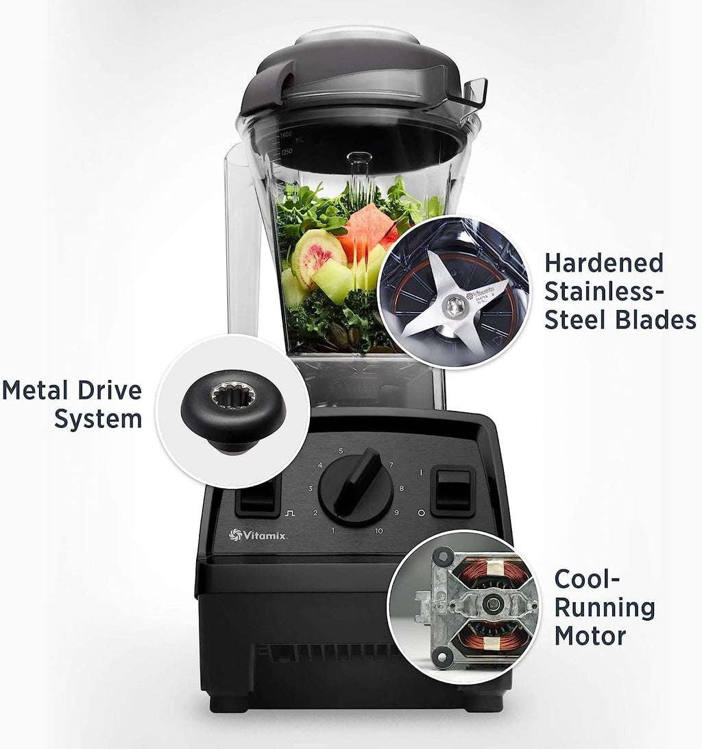 Vitamix VM0201 E310 Explorian Standmixer, Edelstahl, schwarz
