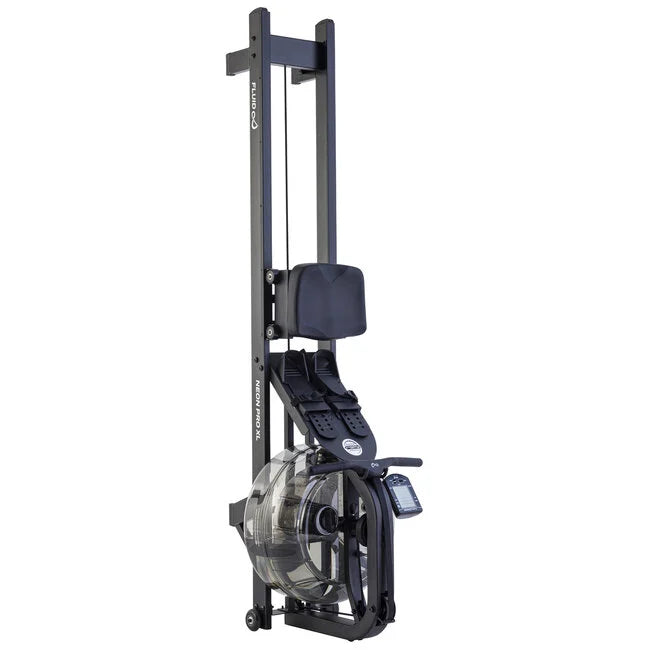 Vogatore ad acqua Fluid Rower Neon PRO XL Nero opaco