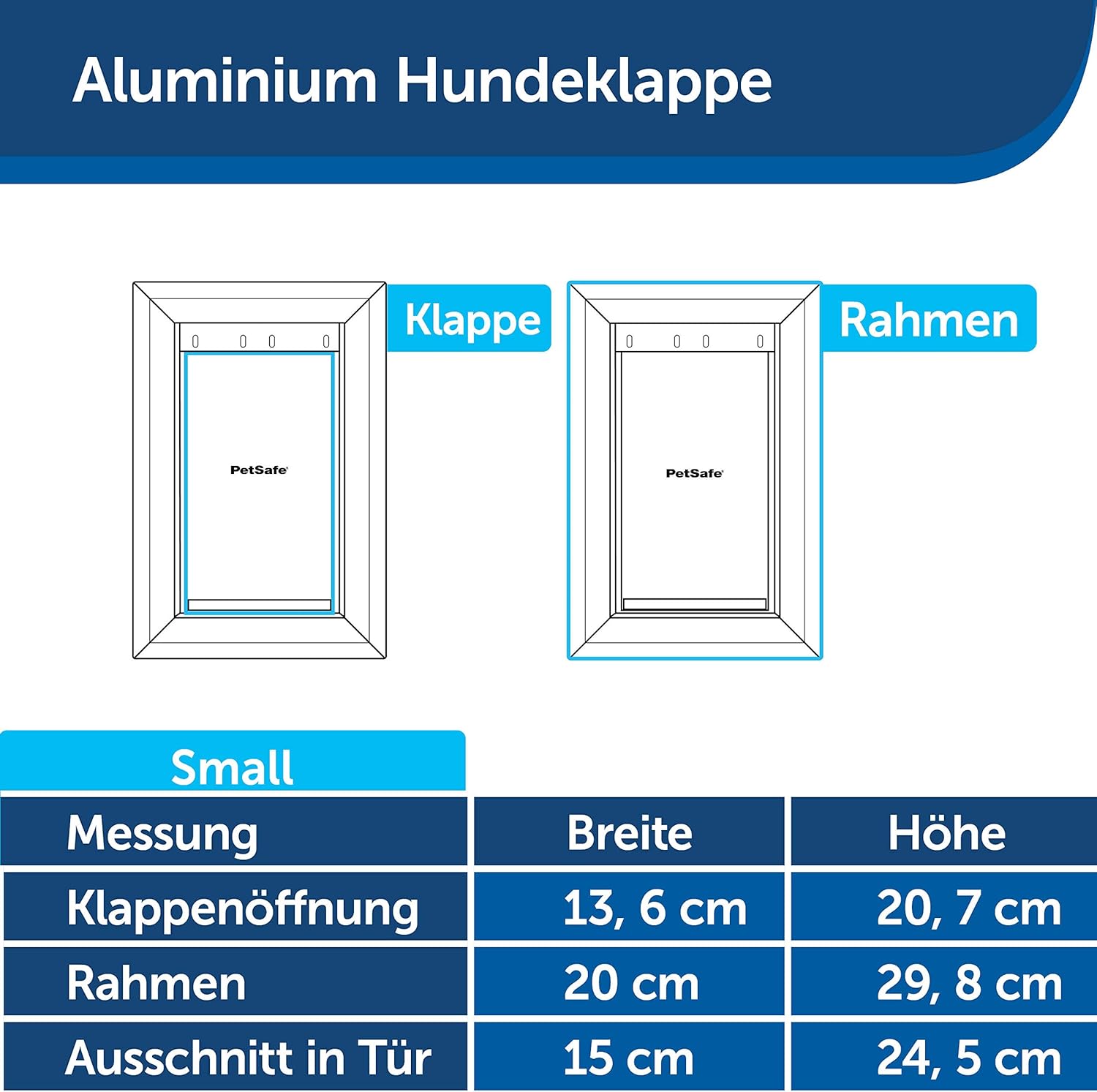PetSafe Staywell Aluminium Haustiertüre, Energieeffizient und begrenzt Zugluft, Für Haustiere bis zu 100 kg, Gre XL