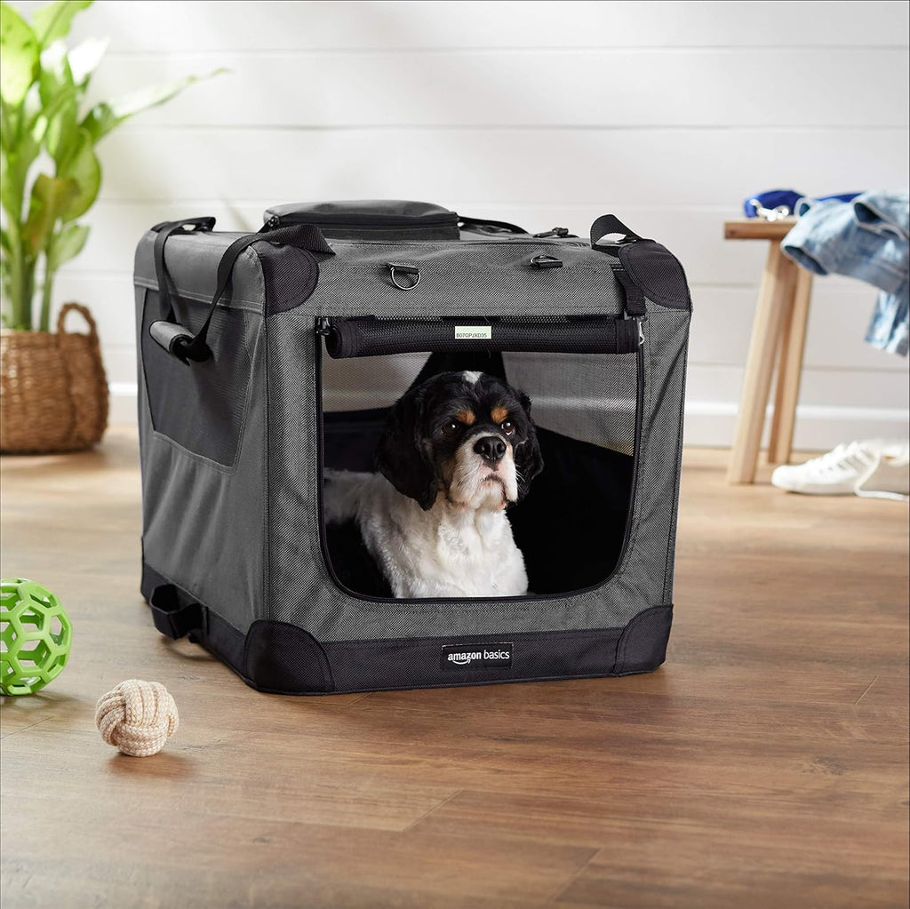 Amazon Basics – Morbida borsa pieghevole per animali domestici, 30 pollici/76,2 cm, grigia