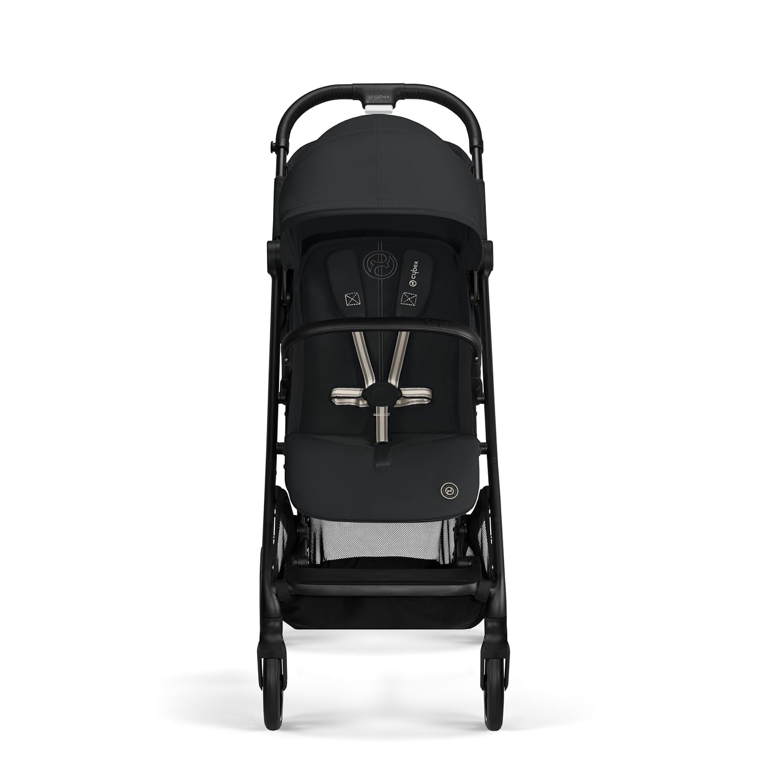 Passeggino Cybex Gold Beezy con cinture One-Pull, dalla nascita fino a 4 anni circa (max. 22 kg), compatto ed ergonomico, Almond Beige (Beige con telaio nero)