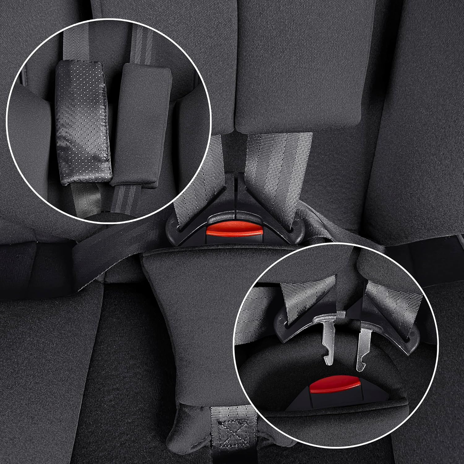 XOMAX XZ-16 Kindersitz drehbar 360° mit ISOFIX und Liegefunktion I mitwachsend I 0-36 kg, 0-12 Jahre, Gruppe 0/1/2/3 I 5-Punkt-Gurt und 3-Punkt-Gurt I Bezug abnehmbar, waschbar I ECE i-Size 129R
