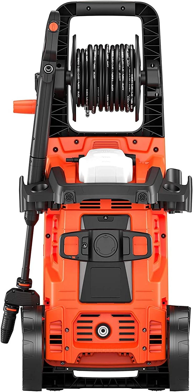 BLACK+DECKER Hochdruckreiniger BXPW2200PE mit Patio Cleaner Deluxe und Feste Bürste (2200 W, 150 bar, 440 l/h)