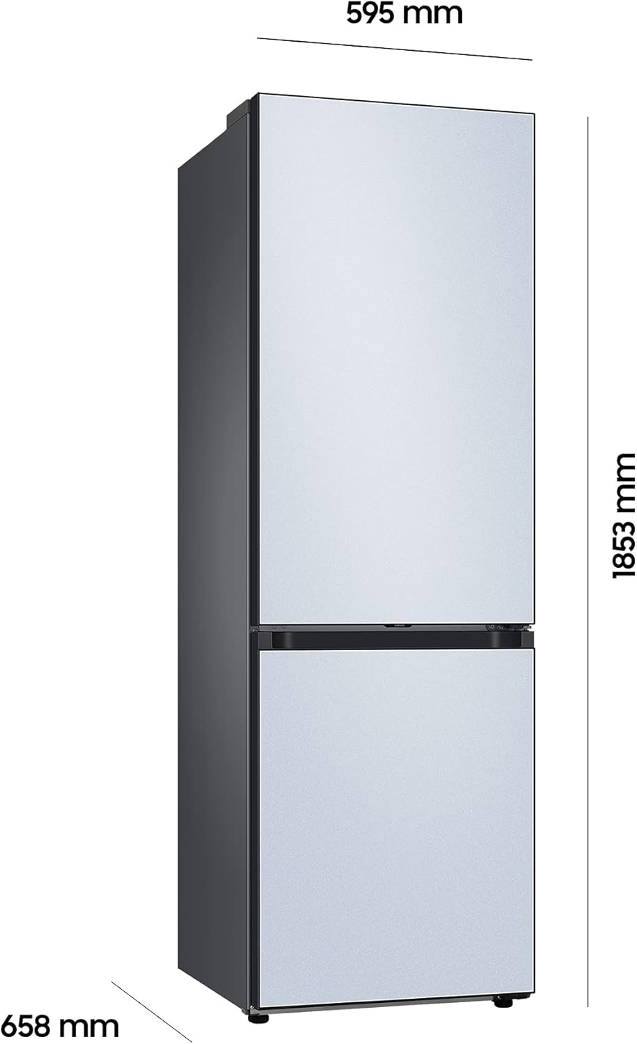 / RL38A7B5BS9/EG / Fridge and Freezer Combination / 203 cm Height.