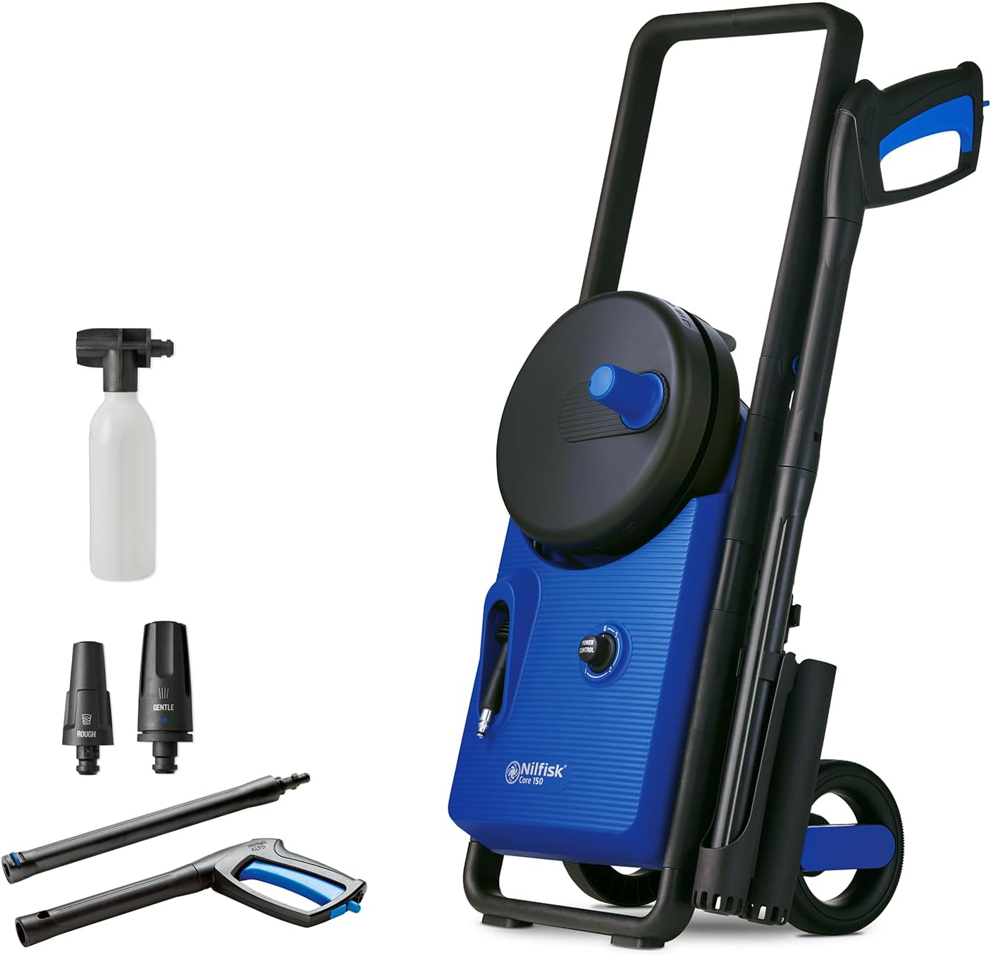 Nilfisk Core 150 bar Hochdruckreiniger mit Leistungsregler für Heim, Garten und Auto 128471330 Blau