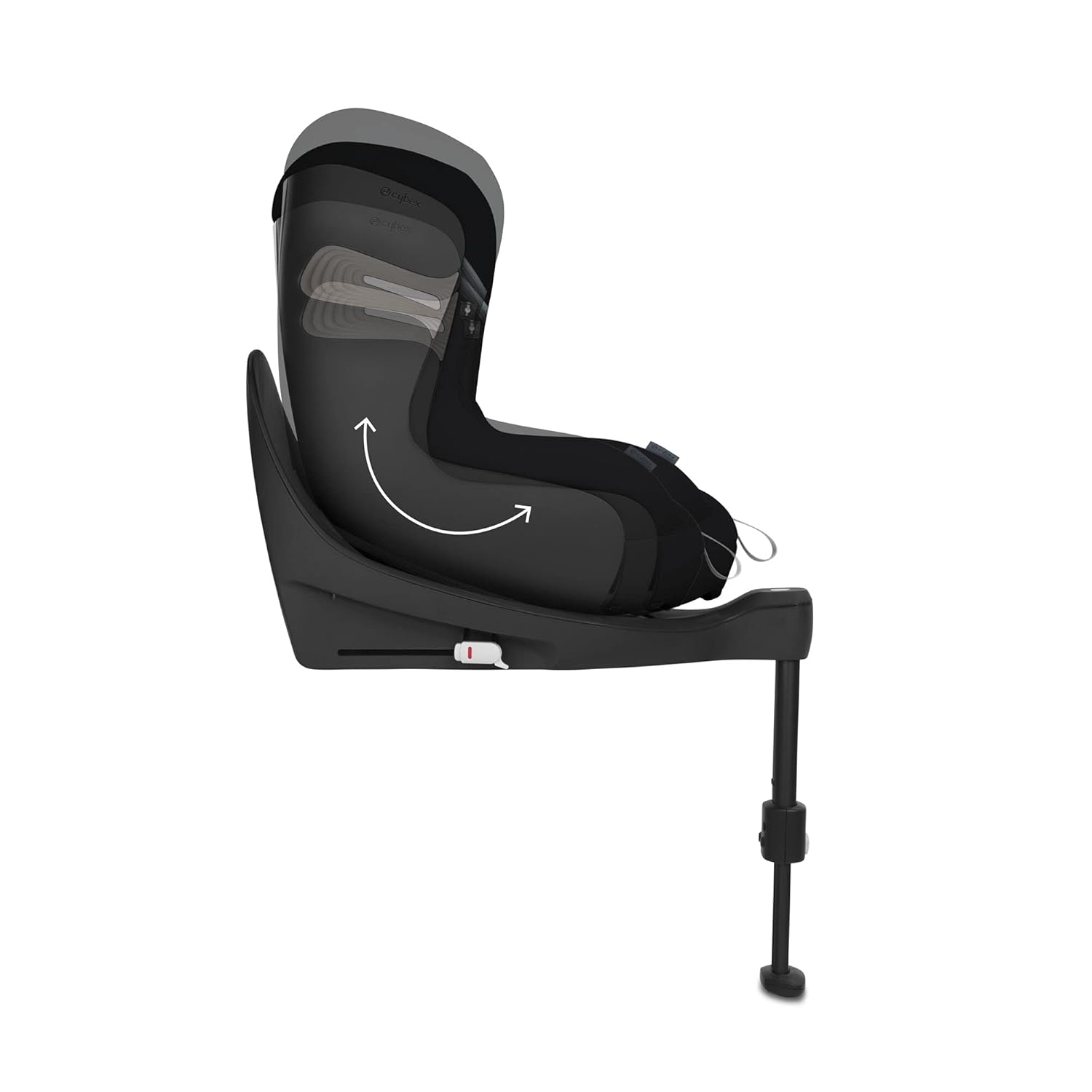 CYBEX Gold Kinder-Autositz Sirona S2 i-Size, Ab ca. 3 Monaten bis 4 Jahren, Max. 18 kg, SensorSafe kompatibel, Granite Black