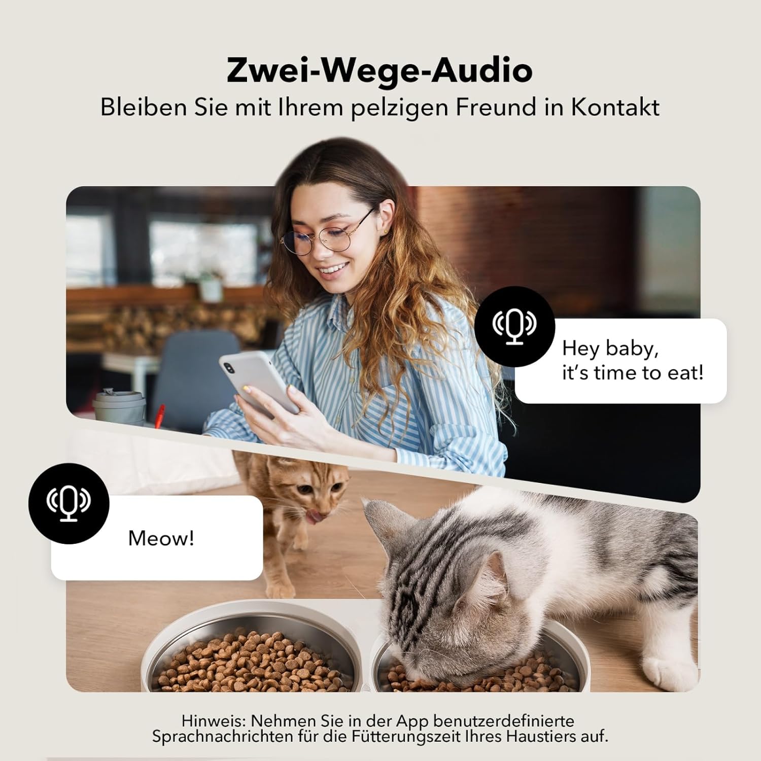 PETLIBRO 5L Futterautomat Katze mit 1080P Kamera - 5G WiFi Futterspender Hund mit APP & Nachtsicht, Sensor für Niedriger Futter & Blockierung, Bewegungs & Tonalarm für Haustiere, 1-10 Mahlzeiten