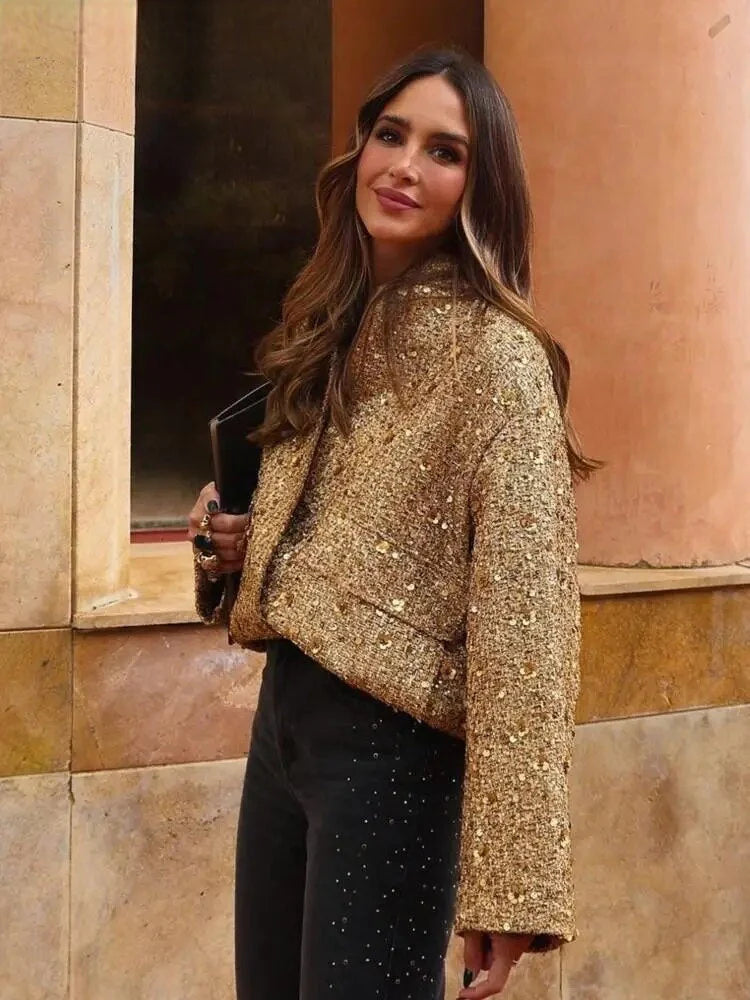 Lozenda - Giacca glitterata alla moda