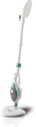 Ariete 4164 Scopa a vapore 10-in-1, 1500W, serbatoio 350cc, elimina fino al 99% dei batteri, per tutti i pavimenti, vapore continuo portatile 18 minuti, autonomia illimitata, bianco
