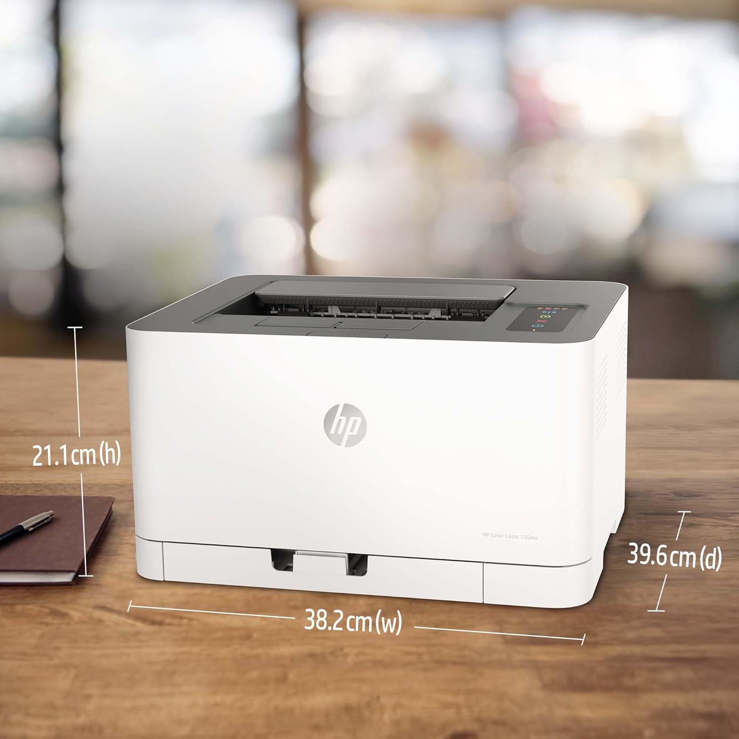 Stampante multifunzione laser a colori HP Color Laser MFP 179fwg, stampa, copia, scansione, fax, alimentatore automatico di documenti, Wi-Fi, Ethernet, USB, app HP Smart