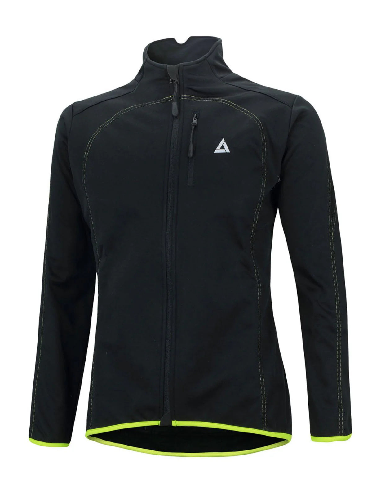 Herren Thermo Fahrradjacke Pro Line Schwarz Neon