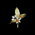Orangenblüte - Anstecknadel