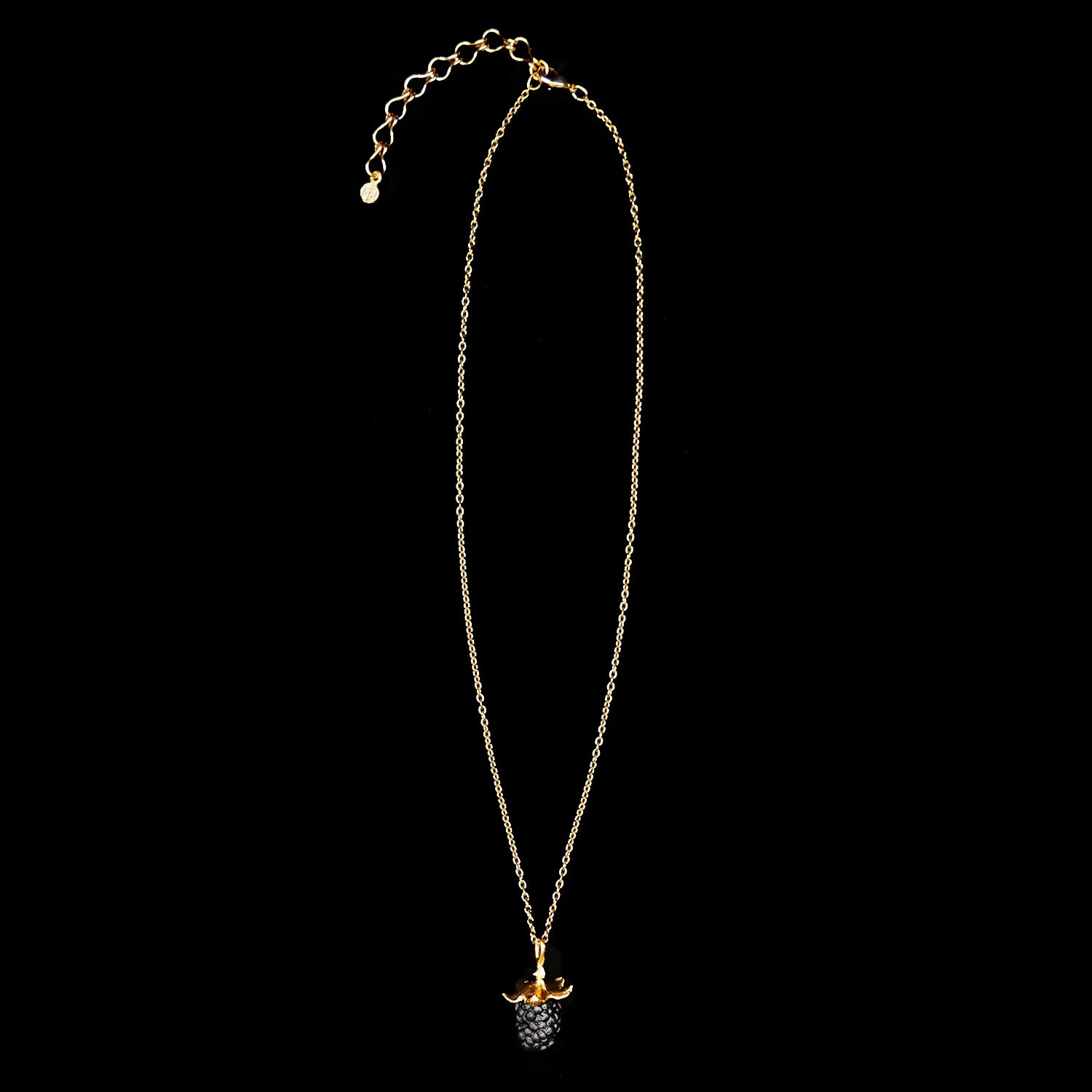 Brombeere - Collana con ciondolo a forma di frutto