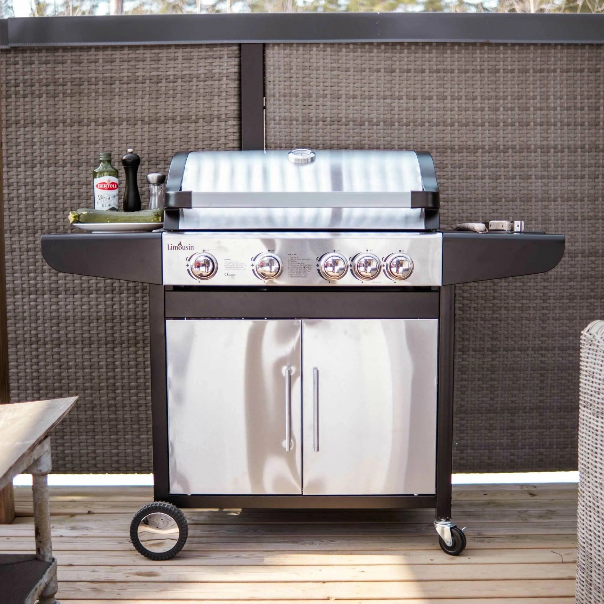 Limousin Barbecue a gas Royal 4+1 Inox