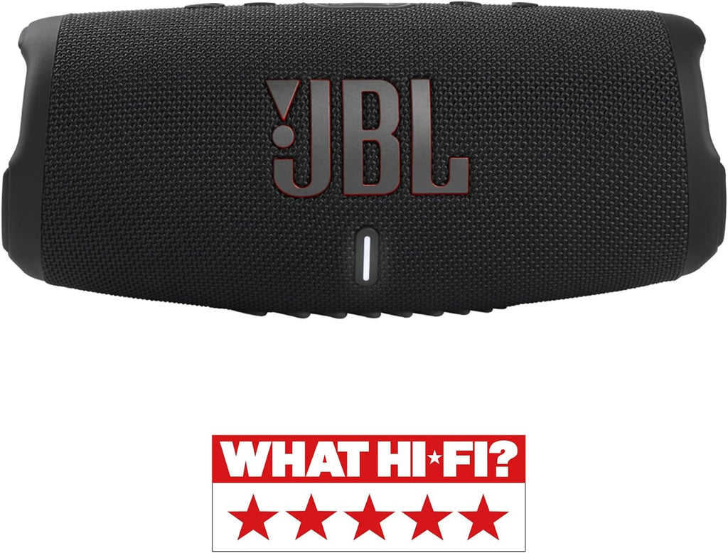 JBL Charge 5 altoparlante Bluetooth nero – Boombox portatile e impermeabile con power bank integrato – Fino a 20 ore di riproduzione musicale wireless con una sola carica della batteria