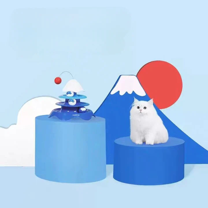PurrPlay – Interaktives Drehscheiben-Spielzeug für aktive Katzen