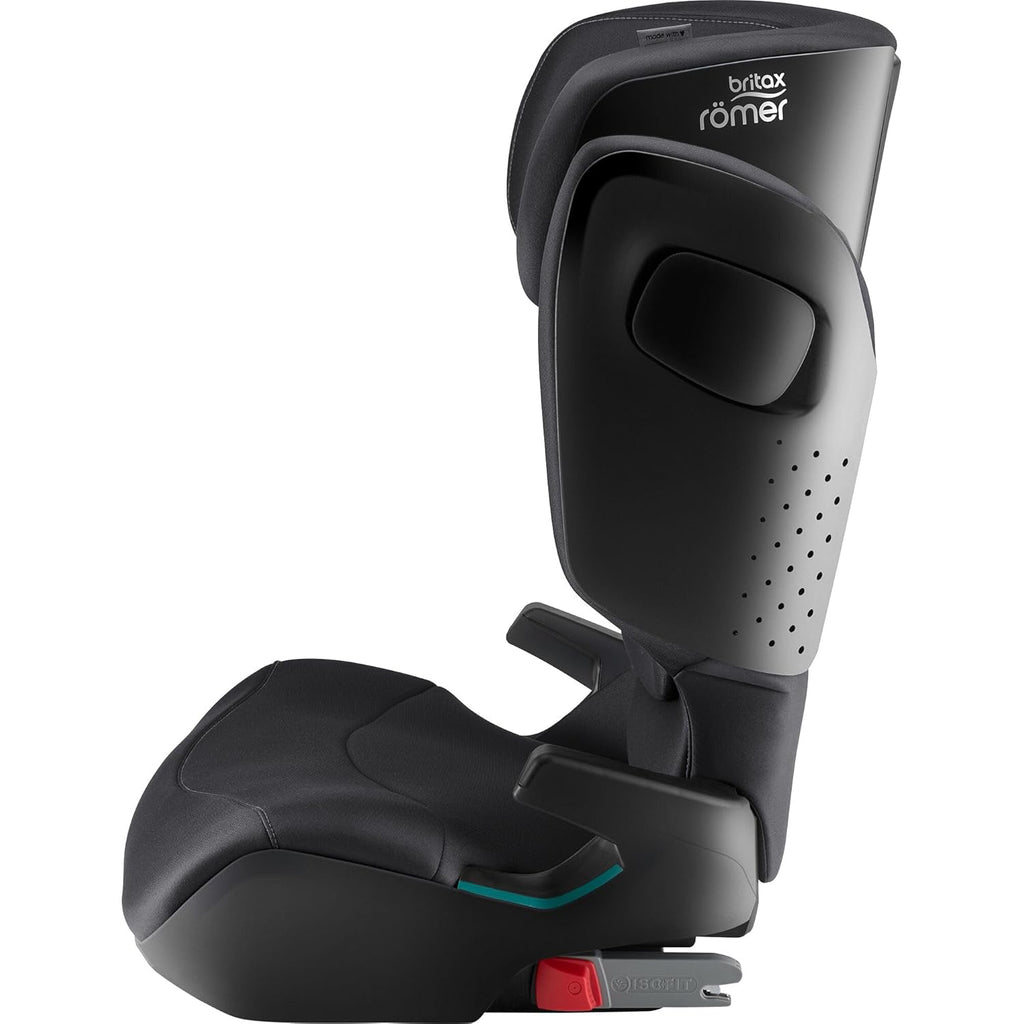 BRITAX RÖMER Seggiolino auto KIDFIX PRO M, per bambini da 100-150 cm (i-Size) con e senza ISOFIX, 3,5-12 anni, Midnight Grey | Classic